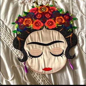 Large Frida Khalo iron on apliqué